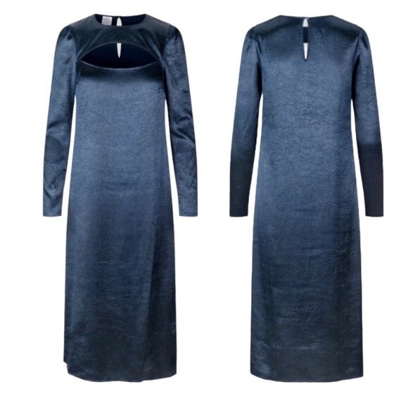 NWOT BUAM UND PFERGARTEN | ANETO LONG SLEEVE MIDI DRESS 36 XS - Picture 1 of 7